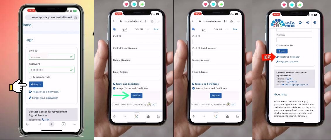 Meta Portal Kuwait Login Registration And Appointment Process Paci