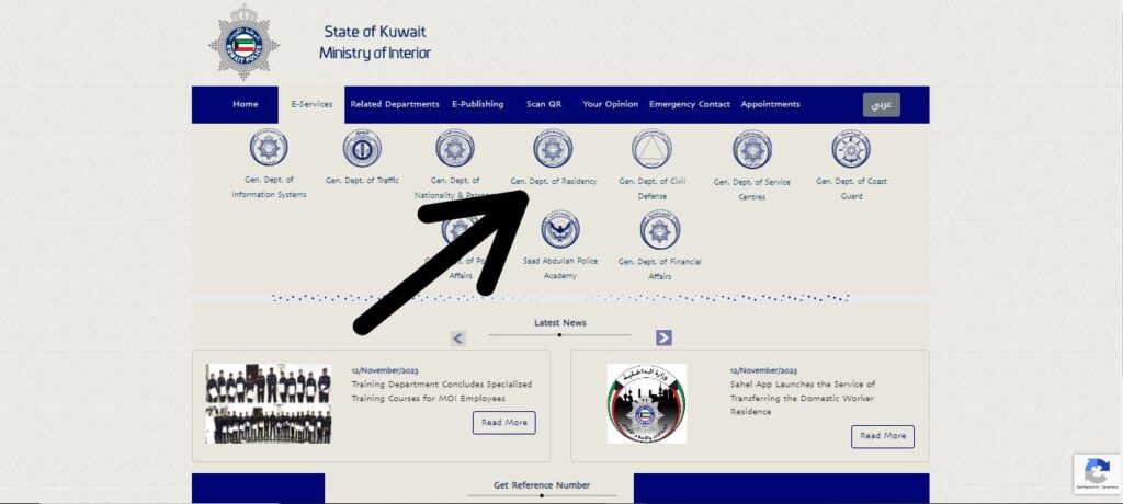 moi kuwait residency information online 