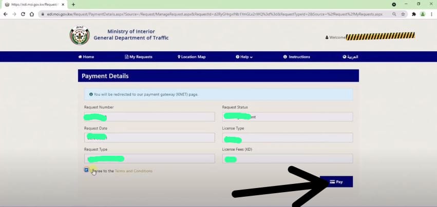 driving kuwait license renewal online 2024