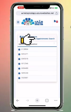 how to take kuwait biometric appointment meta