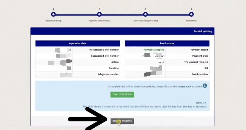 moi kuwait residency information online 