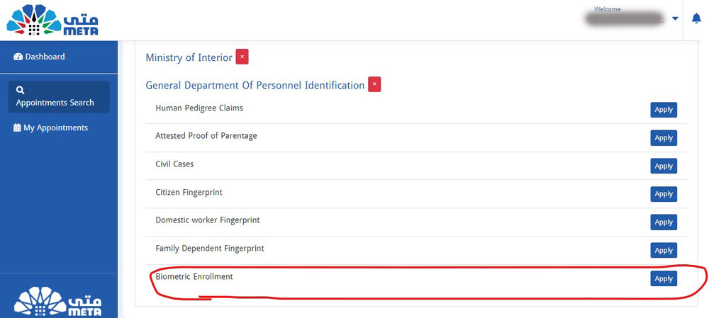 biometric appointment kuwait meta before June 1st 2024