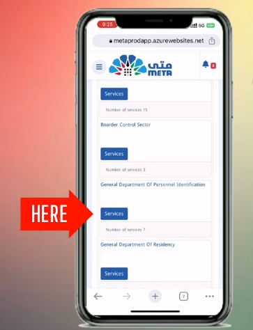 kuwait biometric enrollment booking via meta, sahel & moi portal