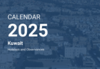 kuwait calendar 2025 with holidays pdf