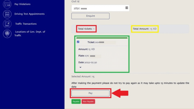 moi traffic fine payment step by step